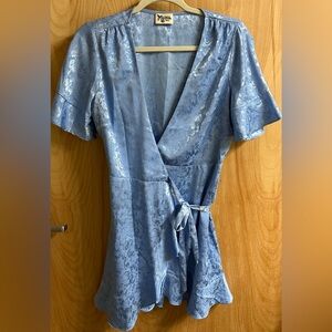 Show me your mumu small midi kimono wrap dress.
